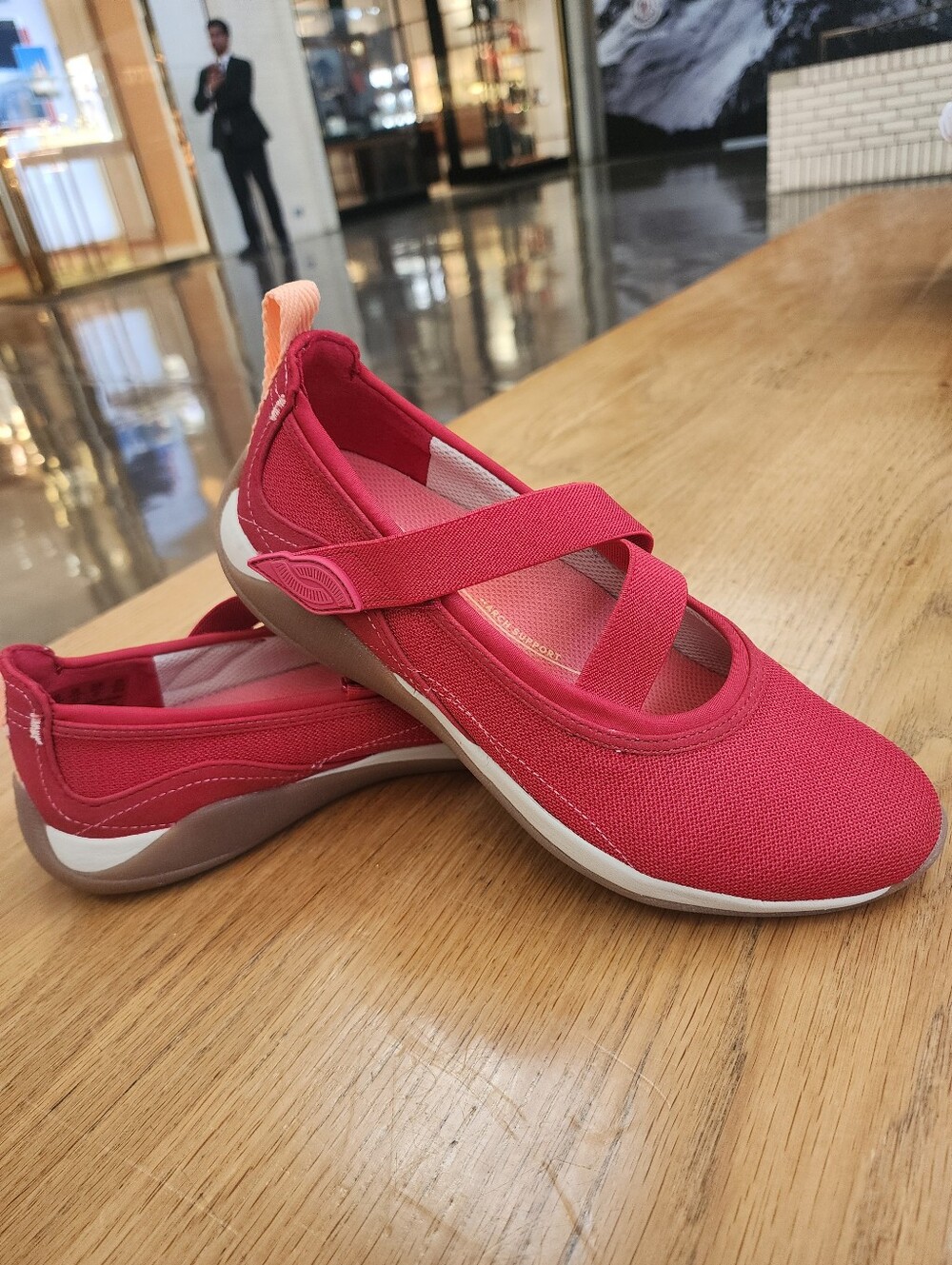 Worn Once-RYKA Women’s Red Casual Mary Jane Slip-On Shoes